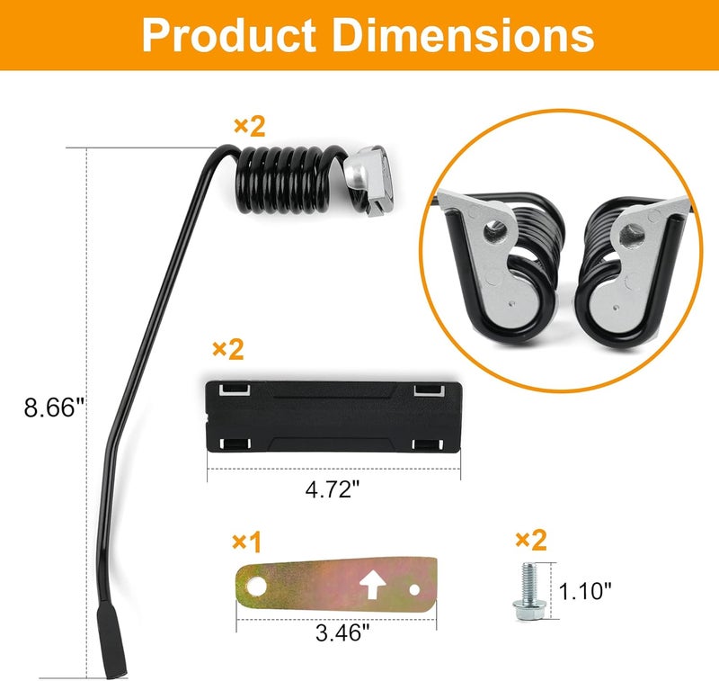 Jetuplusllc Premium Reversible Ice Scratchers 2890644 Single Coil, Compatible with Polaris Snowmobiles MY24 RMK Standard Models - Image 3